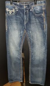 Mens Rock Revival Jeans